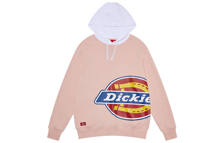Dickies Pink Colorblock Hoodie with Side Logo Print Unisex DK009594C03