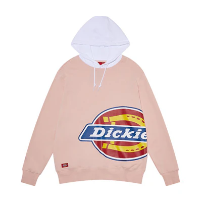 Dickies Pink Colorblock Hoodie with Side Logo Print Unisex DK009594C03