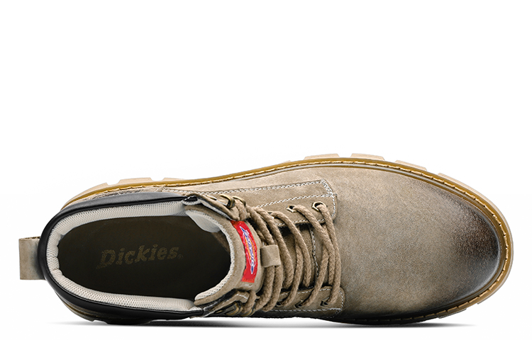 Lookbook Dickies 驼色增高休闲工装靴 DKCMS1092