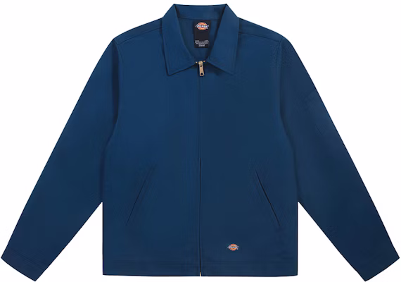 ディッキーズ ポンドブルー ジップアップ 襟付き 長袖ジャケット DK011776F97 Buy ディッキーズ ポンドブルー ジップアップ 襟付き 長袖ジャケット DK011776F97