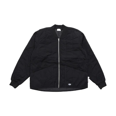 Dickies Premium Quilted Solid Zip-Up Slim Fit Work Jacket Black TJR13-BKX