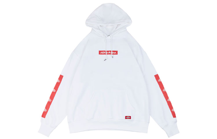 Dickies Printed Hoodie White Unisex for Couples DK007566EC4D