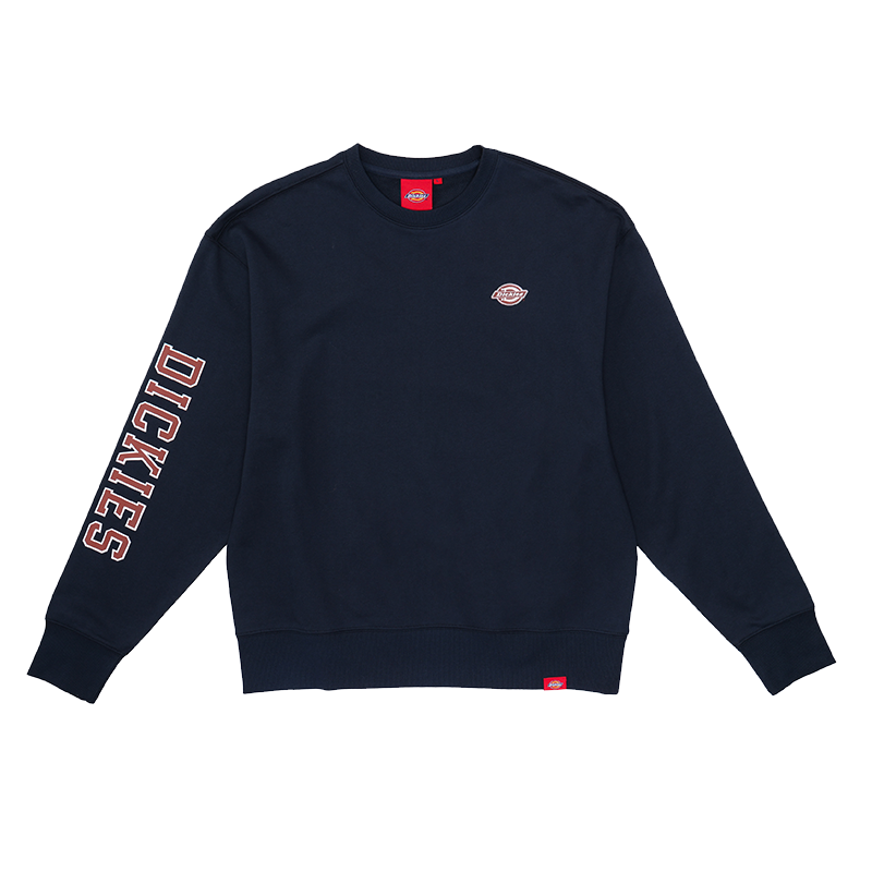 Dickies Pullover Hoodie Navy Blue with Logo Print Design DK012600CG7
