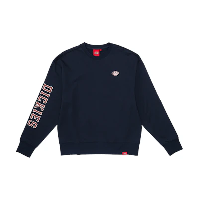 Dickies Pullover Hoodie Navy Blue with Logo Print Design DK012600CG7