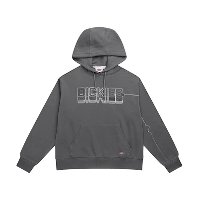 Dickies Pullover Sweatshirt with Logo Print on Chest - Gray DK010944D68