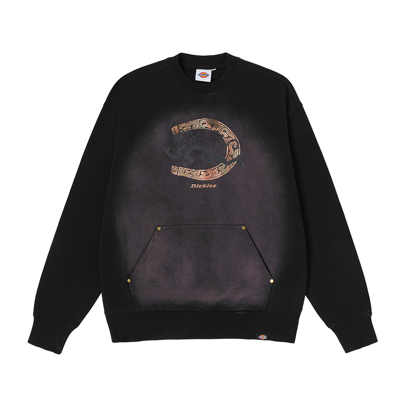 Dickies Pullover Vintage Metal Bull Print Sweatshirt Unisex DK012626