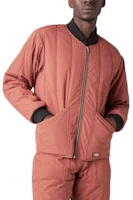 Dickies Quilted Zip-Up Jacket Peach Color TJR13-NMY Dickies Quilted Zip-Up Jacket Peach Color TJR13-NMY