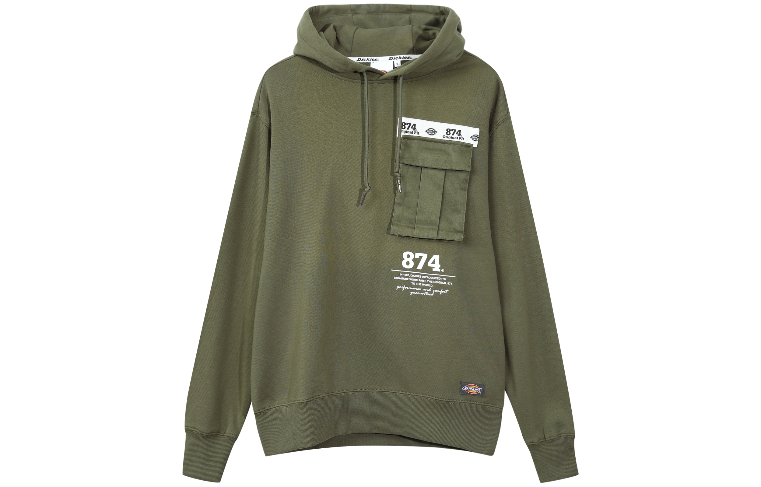 Dickies Reflective Logo Hoodie Military Green DK008084MGR