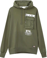 Dickies Reflective Logo Hoodie Military Green DK008084MGR Dickies Reflective Logo Hoodie Military Green DK008084MGR