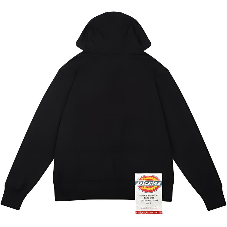 Dickies Reflective Logo Print Pullover Hoodie Black - DK008084BLK