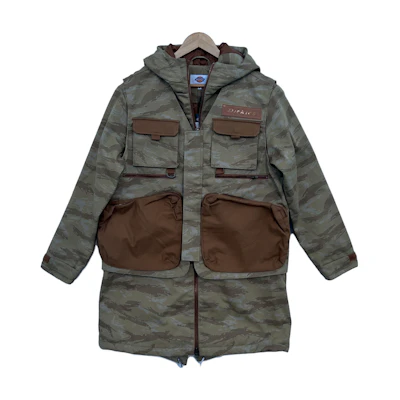 Dickies Regular Fit Detachable Vest Hooded Cotton Jacket Tan () DK006850CH11