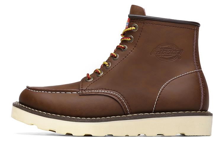 Dickies Retro Goodyear Welt Short Outdoor Boots Dark Brown Leather. 224M50LXS07D Dark Brown
