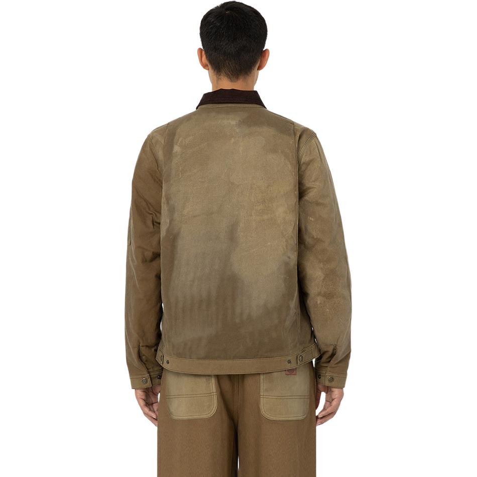 Shop 디키즈 레트로 아웃도어 로고 패치 집업 재킷 유니섹스 DK012498