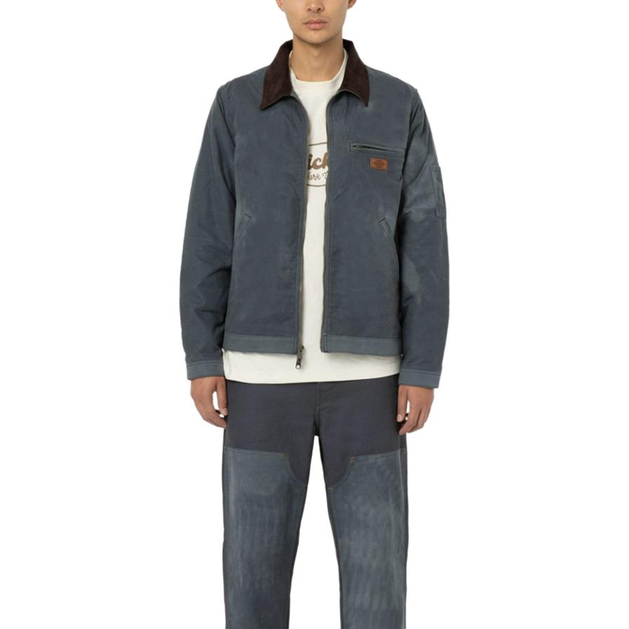 Details for 디키즈 레트로 아웃도어 로고 패치 집업 재킷 유니섹스 DK012498