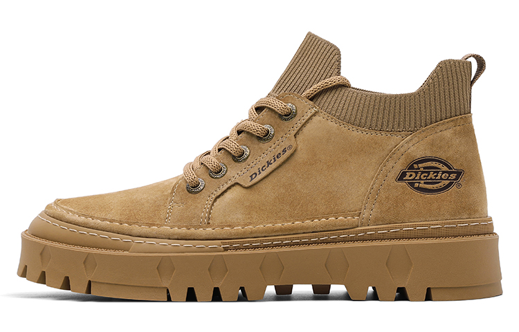 Dickies Retro Outdoor Work Boots Light Brown Martin Boots 9cm Platform 234M50LXS69A Light Brown