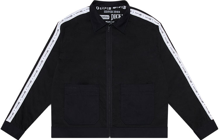 Dickies Reversible Loose Fit Twill All-Over Print Jacket Black Unisex DK010203C77