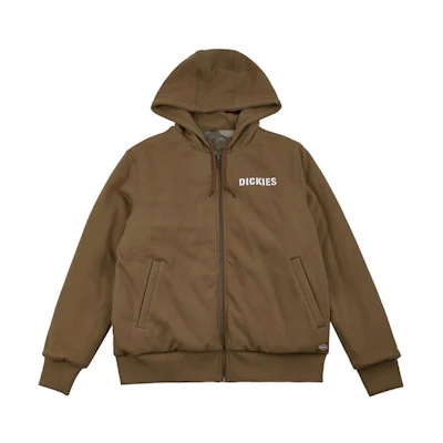 Dickies Reversible Padded Jacket Camel with Back Logo Print Long Sleeve DK008014B30