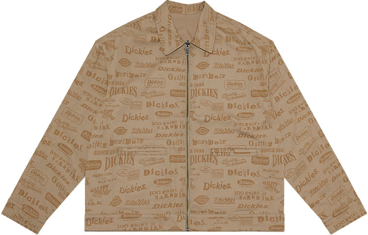 Dickies Reversible Printed Twill Collared Jacket Unisex Sand Color DK010203C92