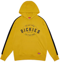 Dickies Side-Stripe Logo Print Hoodie Unisex Mustard Yellow DK009585C01 Dickies Side-Stripe Logo Print Hoodie Unisex Mustard Yellow DK009585C01