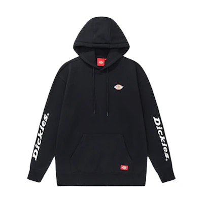 Dickies Side Logo Hoodie with Chest Print Unisex - Black DK009719BLK1