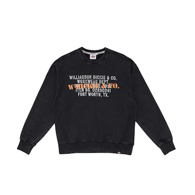 Dickies Simple Classic Comfortable Sweatshirt Black Unisex DK0A87FTBLK