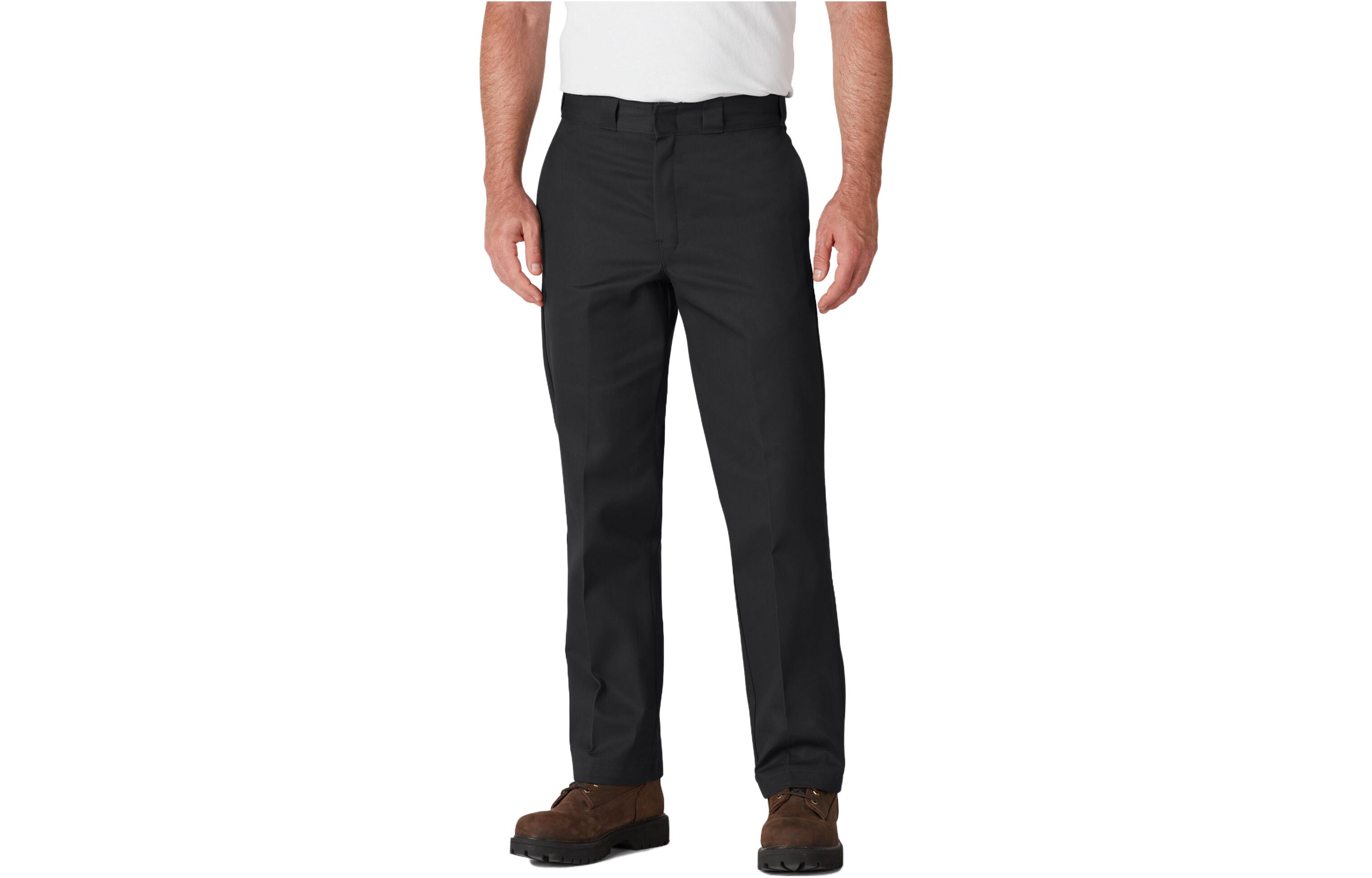 Dickies Solid Black Straight-Leg Casual Pants 874BK