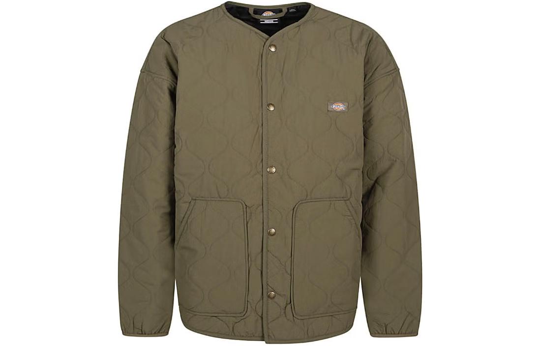 Dickies Solid Color Button-Up Warm Jacket Army Green DK0A4YG6-MGR1
