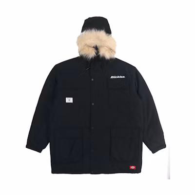 Dickies Solid Color Letter Print Workwear Jacket Unisex DK009551BLK
