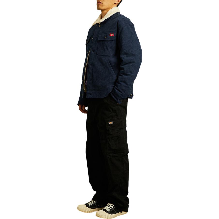 Lookbook Dickies Solid Color Loose Fit Work Jacket with Pockets Unisex Long Sleeve DK012575