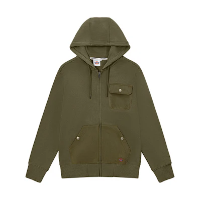 Dickies Solid Color Multi-Pocket Casual Hoodie DK009444MGR