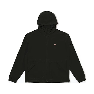 Dickies Solid Color Zip-Up Hoodie Jacket Unisex Asphalt Black DK012456-170806-CC2