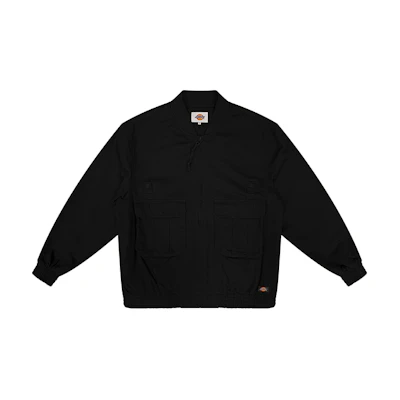 Dickies Solid Color Zip-Up Loose Fit Workwear Jacket DK009420BLK