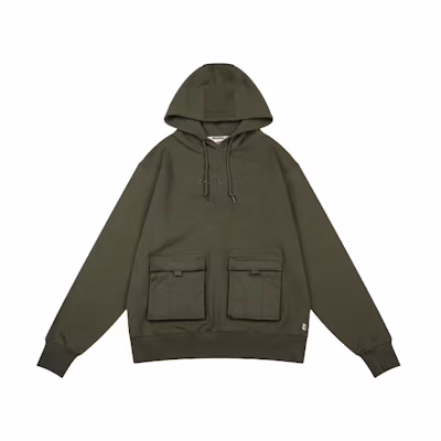 Dickies Solid Logo Embroidered Long Sleeve Sweatshirt Military Green DK008036MGR