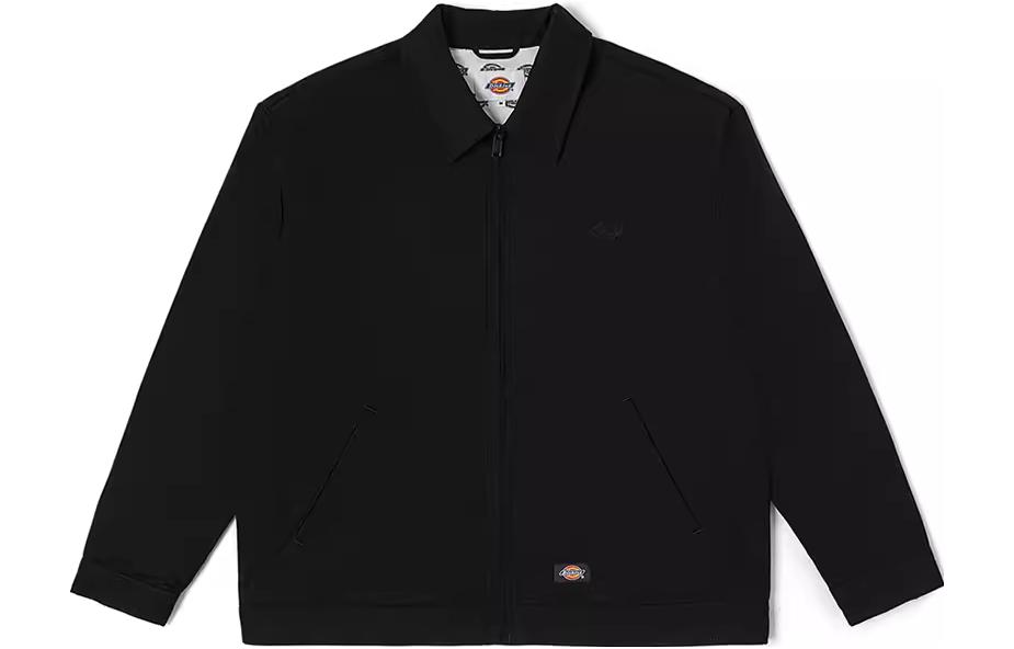 Dickies Solid Logo Print Loose Fit Jacket Unisex Black DK011510-CC2