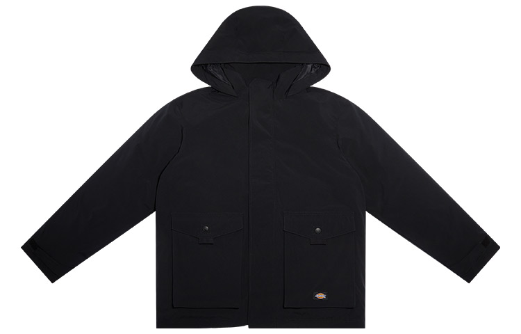 Dickies Solid Multi-Pocket Hooded Jacket Black DK009485BLK
