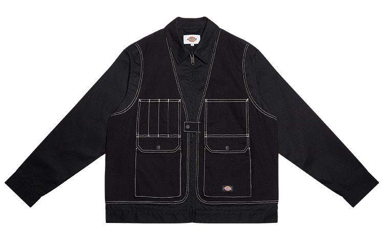 Dickies Solid Multi-Pocket Workwear Jacket - Black DK009418BLK