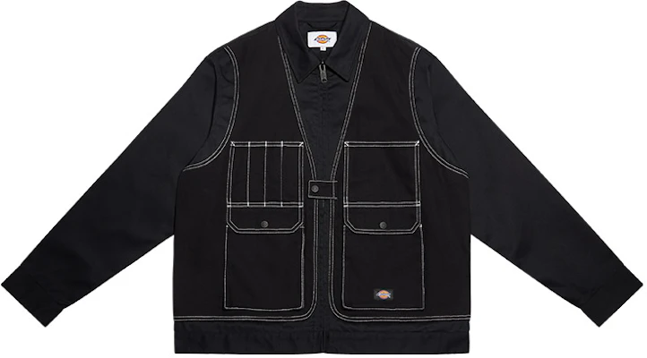 Dickies Solid Multi-Pocket Workwear Jacket - Black DK009418BLK Order Dickies Solid Multi-Pocket Workwear Jacket - Black DK009418BLK