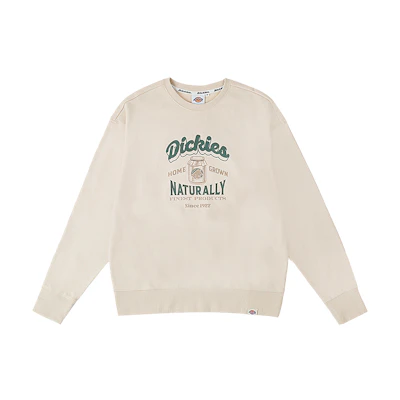 Dickies Spring/Summer 24 Loose Fit Unisex Crewneck Sweatshirt with Front Print DK013090