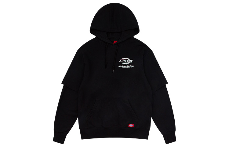 Dickies SS21 Classic Logo Double-Layer Hoodie Unisex Black DK008875BLK