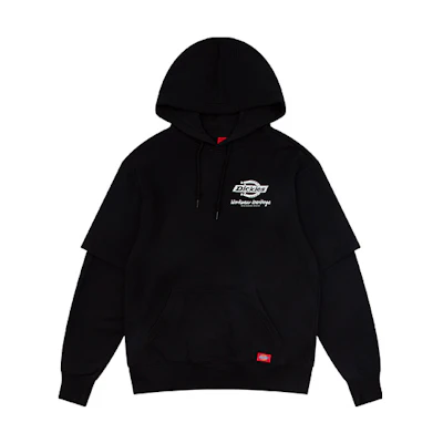 Dickies SS21 Classic Logo Double-Layer Hoodie Unisex Black DK008875BLK