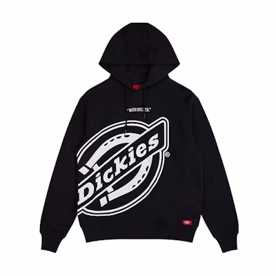 Dickies SS21 Logo Print Unisex Hoodie Black DK008873BLK