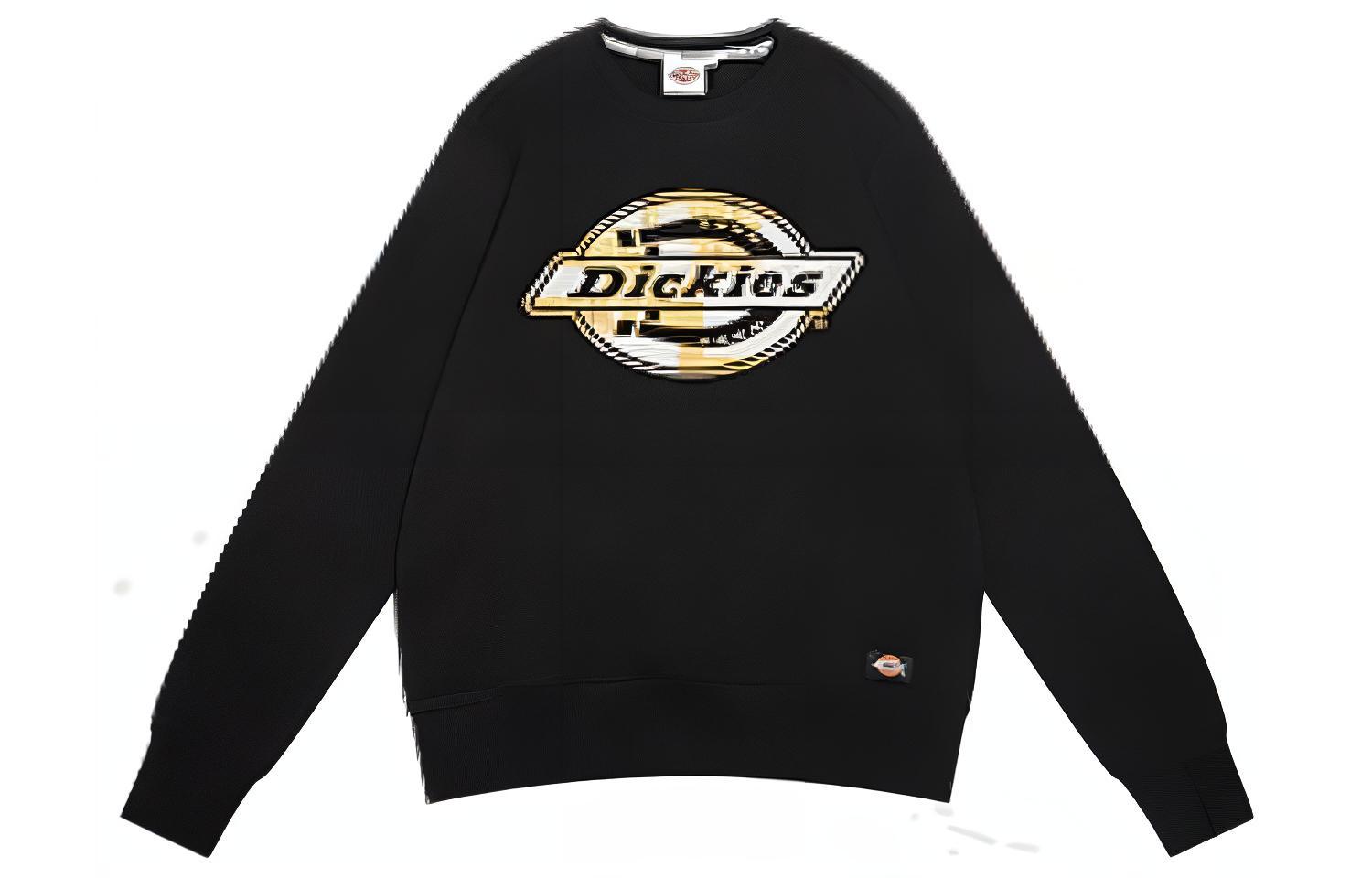 Dickies SS22 Logo Print Pullover Sweatshirt Long Sleeve DK009451BLK1