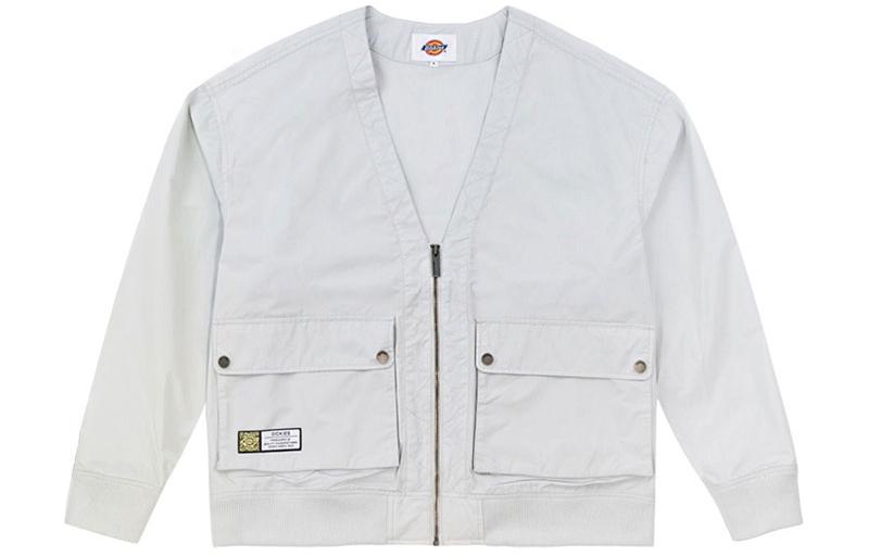 Dickies SS23 Casual Half-Zip Loose Jacket White DK010926C981