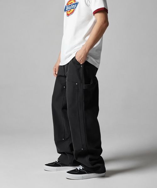 Dickies Stonewashed Duck Canvas Double Knee Pants Black DK0A4XGOC40