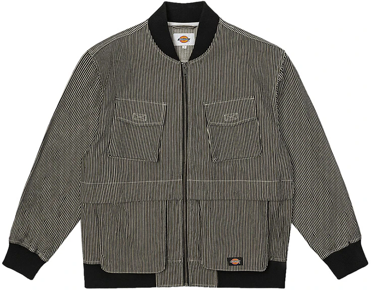 dickies-striped-stand-collar-jacket-black-multi-pocket-casual-design-dk-010931-d97