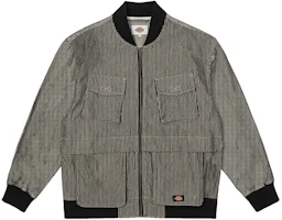 Dickies Striped Stand Collar Jacket Black/Multi-Pocket Casual Design DK010931D97 Dickies Striped Stand Collar Jacket Black/Multi-Pocket Casual Design DK010931D97