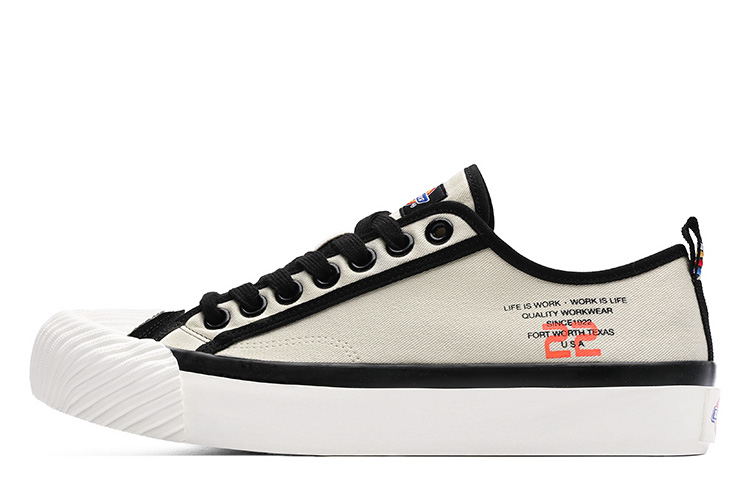 Dickies Text Print Low-Top Canvas Shoes White 203M50LXS99 White Color