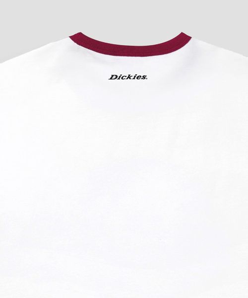 Shop Dickies Tree Logo Ringer T-Shirt Red DIKU251LRTS005RD