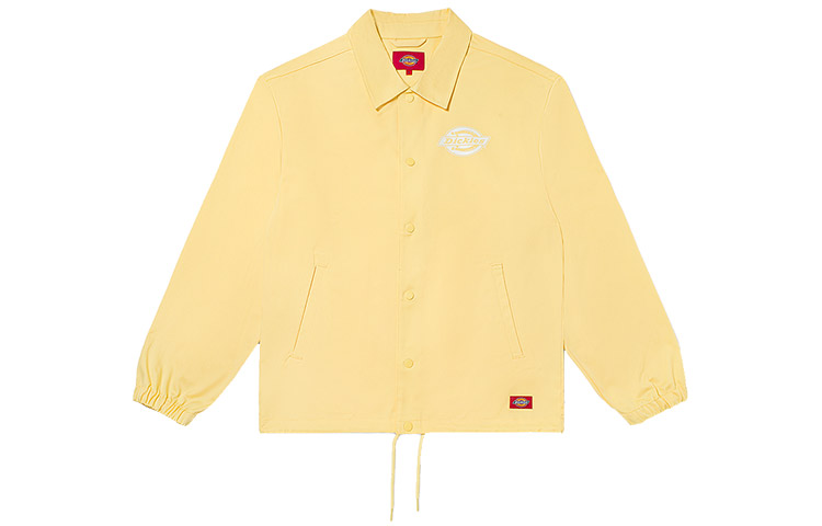 Dickies Twill Logo Coach Jacket Unisex Light Banana Yellow DK007366C33