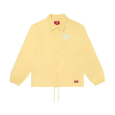 Dickies Twill Logo Coach Jacket Unisex Light Banana Yellow DK007366C33